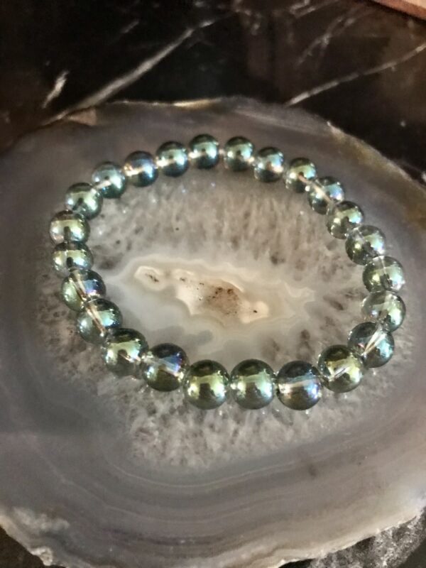 bracelet quartz aqua aura