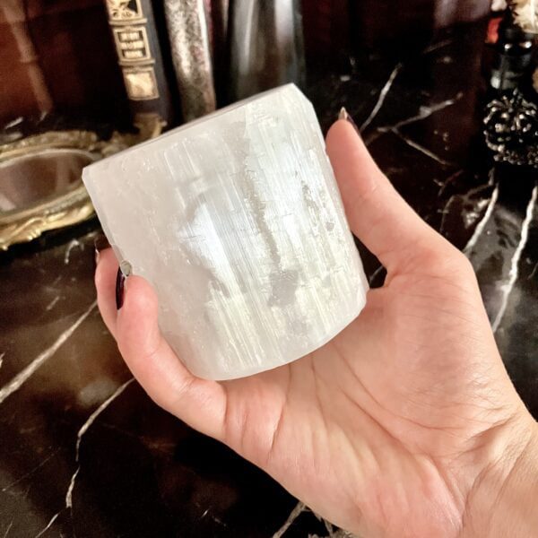 bougeoir selenite