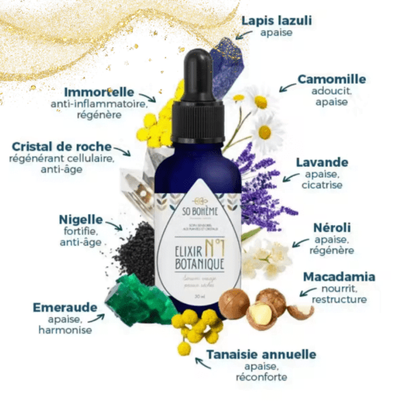 Sérum bio Elixir botanique n°1 peaux sèches et/ou sensible – Image 3