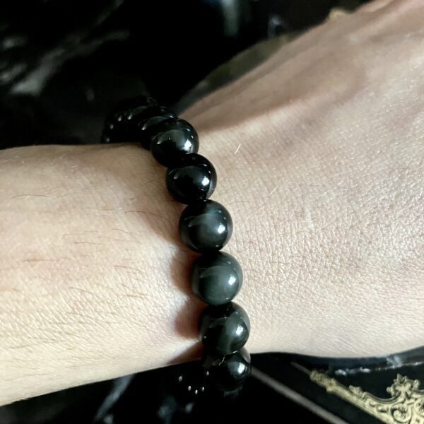 bracelet obsidienne oeil celeste