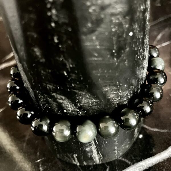 bracelet obsidienne oeil celeste