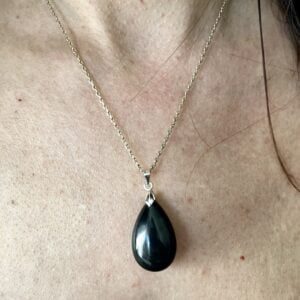 pendentif obsidienne oeil celeste