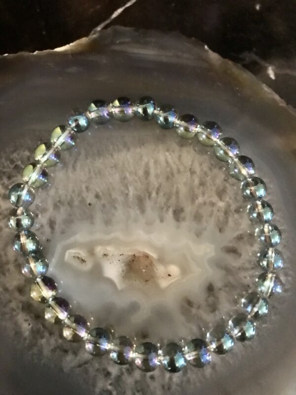 bracelet quartz aqua aura