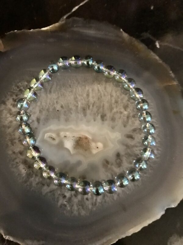 bracelet quartz aqua aura