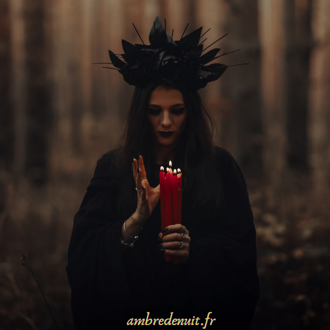 bougies rituelles wicca sorciere